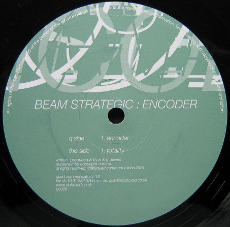 Beam Strategic - Encoder - Used Vinyl Record 12" image 1