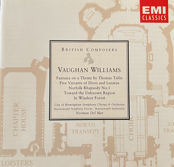 Vaughan Williams: Fantasia on a Theme by Thomas Tallis/ Five Variants of Dives and Lazarus/Norfolk Rhapsody No. 1/Toward the Unknown Region/In Windsor Forest