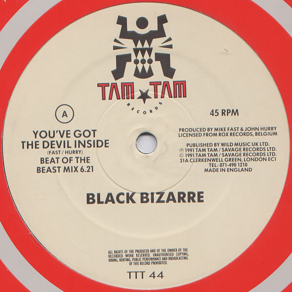 Black Bizarre - You've Got The Devil Inside - Used Vinyl Record 12" image 1