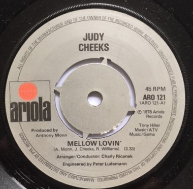 Judy Cheeks - Mellow Lovin' - Used Vinyl Record 7" image 1