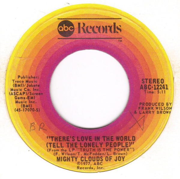 Mighty Clouds Of Joy - re's Love In The World (Tell The Lonely People image 1
