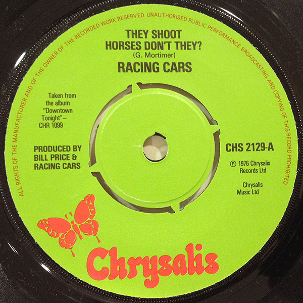 Racing Cars - y Shoot Horses Don't They? - Used Vinyl Record 7" image 1