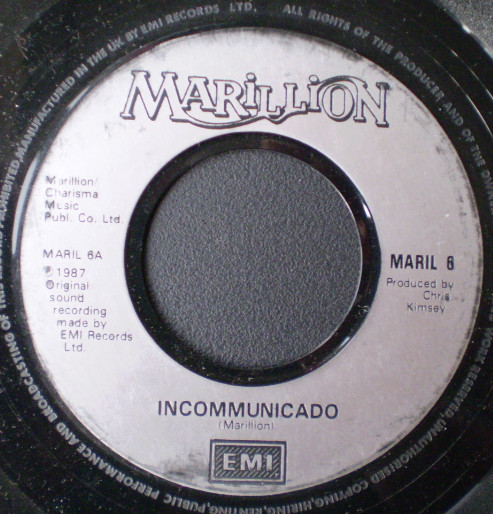 Marillion - Incommunicado - Used Vinyl Record 7" image 1