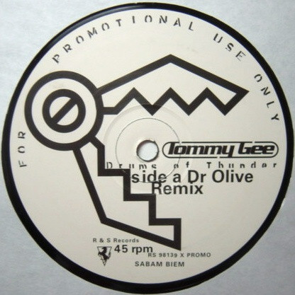 Tommy Gee - Drums Of Thunder (Remixes) - Used Vinyl Record 12" image 1