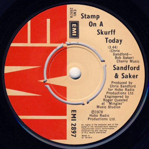 Chris Sandford - Stamp On A Skurff Today - Used Vinyl Record 7" image 1