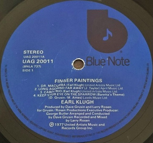 Earl Klugh - Finger Paintings - Used Vinyl Record image 1