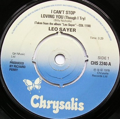 Leo Sayer - I Can't Stop Loving You (Though I Try) - Used Vinyl Record 7 image 1