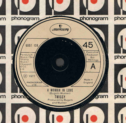 Twiggy - A Woman In Love - Used Vinyl Record 7" image 1