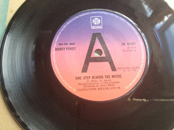 Hoagy Poagy - One Step Behind The Music - Used Vinyl Record 7" image 1