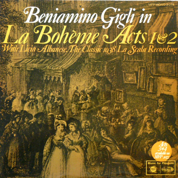 La Boheme Acts 1 & 2 - The Classic 1938 La Scala Recording