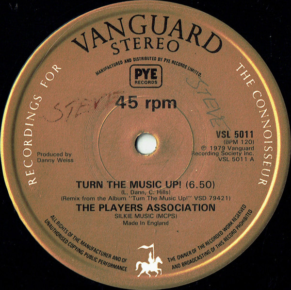 Players Association - Turn The Music Up! - Used Vinyl Record 12" image 1