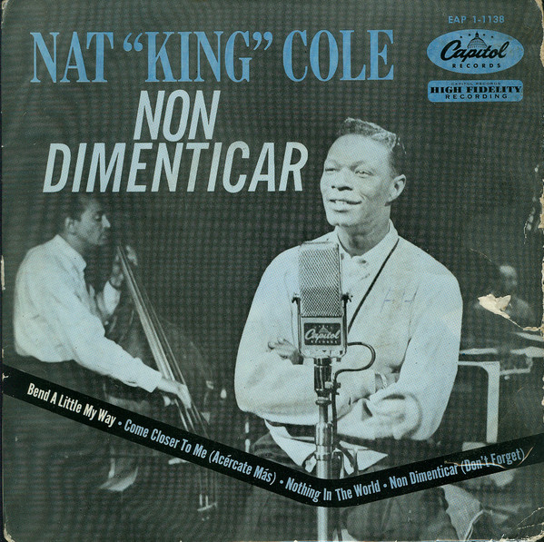 Nat King Cole - Non Dimenticar - Used Vinyl Record 7" image 1