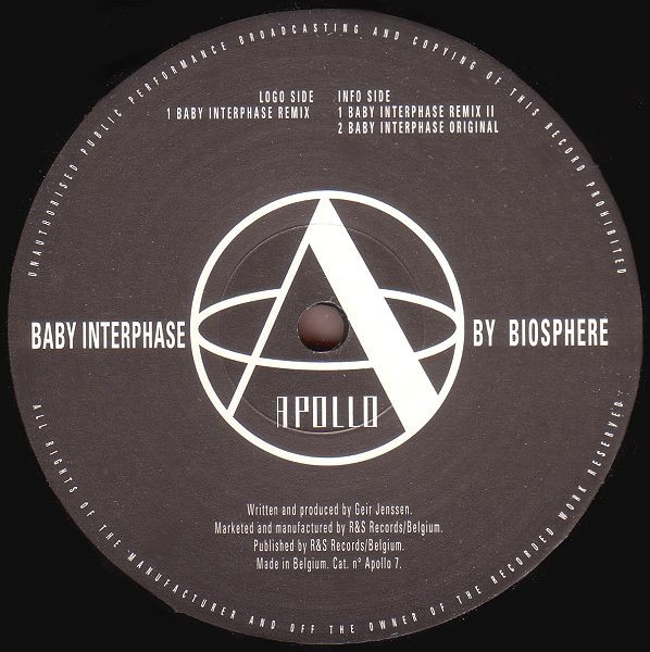 Biosphere - Baby Interphase - Used Vinyl Record 12" image 1
