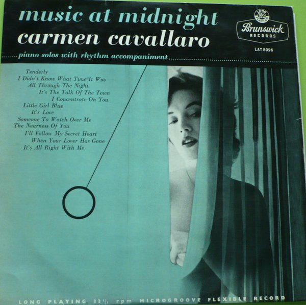 Carmen Cavallaro - Music At Midnight - Used Vinyl Record image 1