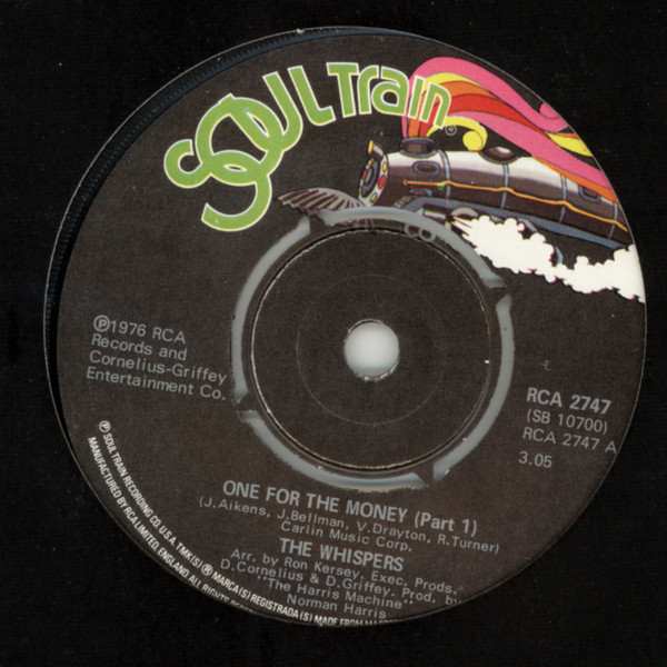 Whispers - One For The Money - Used Vinyl Record 7" image 1