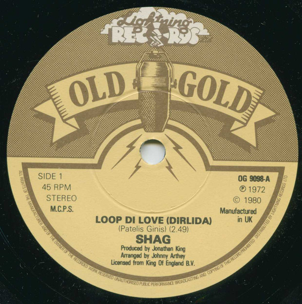 Shag - Loop Di Love (Dirlida) - Used Vinyl Record 7" image 1