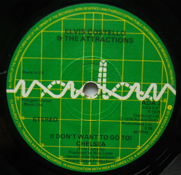 Elvis Costello & The - (I Don't Want To Go To) Chelsea - Used Vinyl Rec image 1