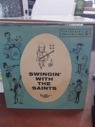 Saints Jazz Band - Swingin' With The Saints - Used Vinyl Record 7" image 1