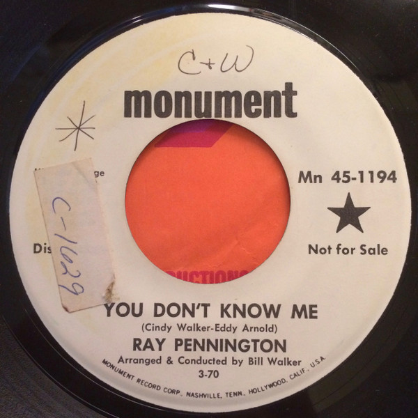 You Don't Know Me / Country Blues