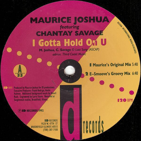Maurice Joshua - I Gotta Hold On U - Used Vinyl Record 12" image 1