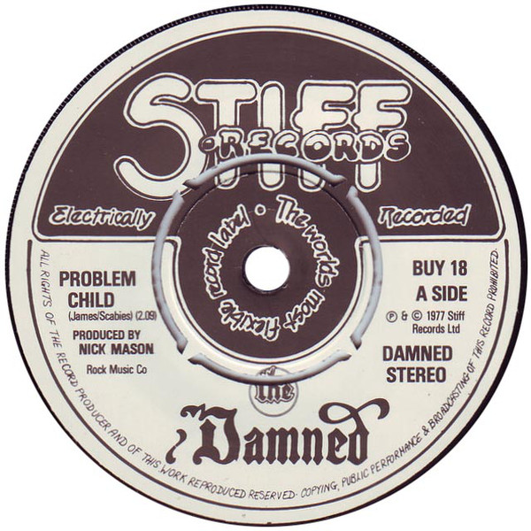 Damned - Problem Child - Used Vinyl Record 7" image 1