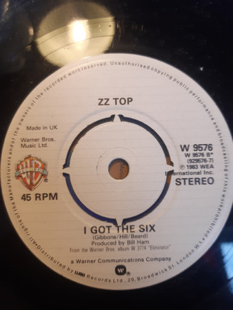 ZZ Top - Sharp Dressed Man - Used Vinyl Record 7" image 1